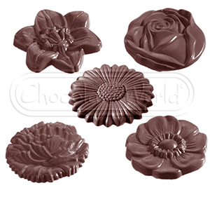 Polycarbonate Chocolate Flowers Mold